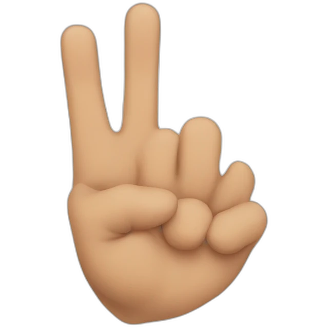 1 finger emoji