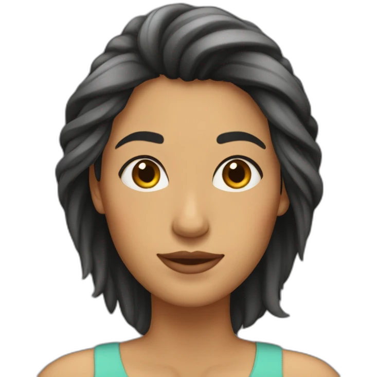 mujer pelo corto y liso pelirroja  emoji