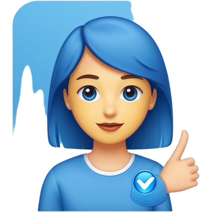 Instagram profile verification blue tick emoji