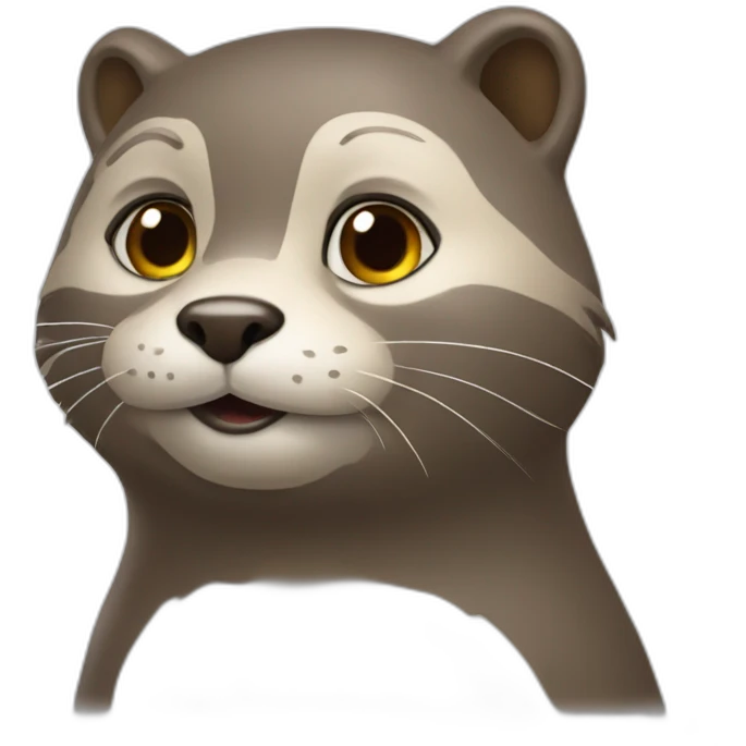 Chat sur loutre emoji