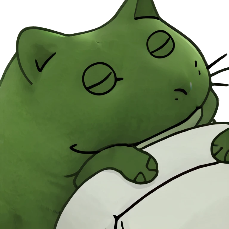 Cat sleeping  emoji