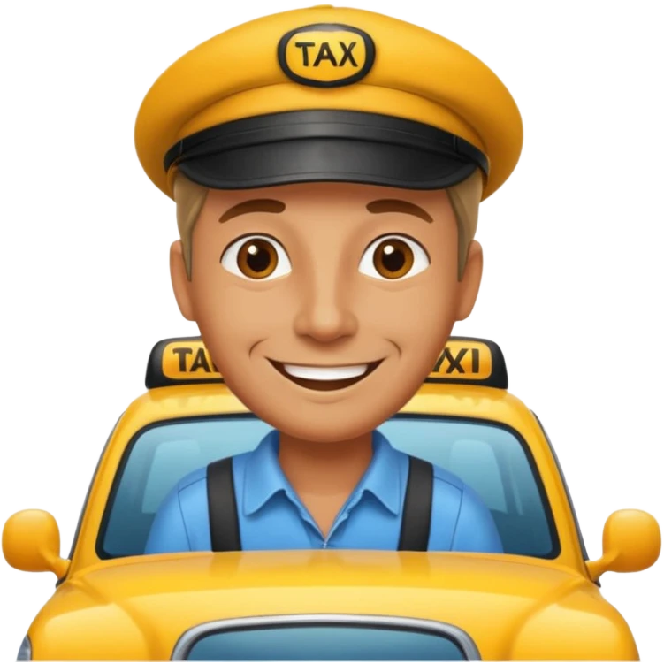 taxi driver emoji
