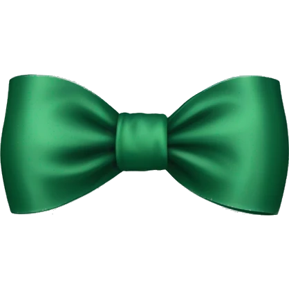 Forrest green bow emoji