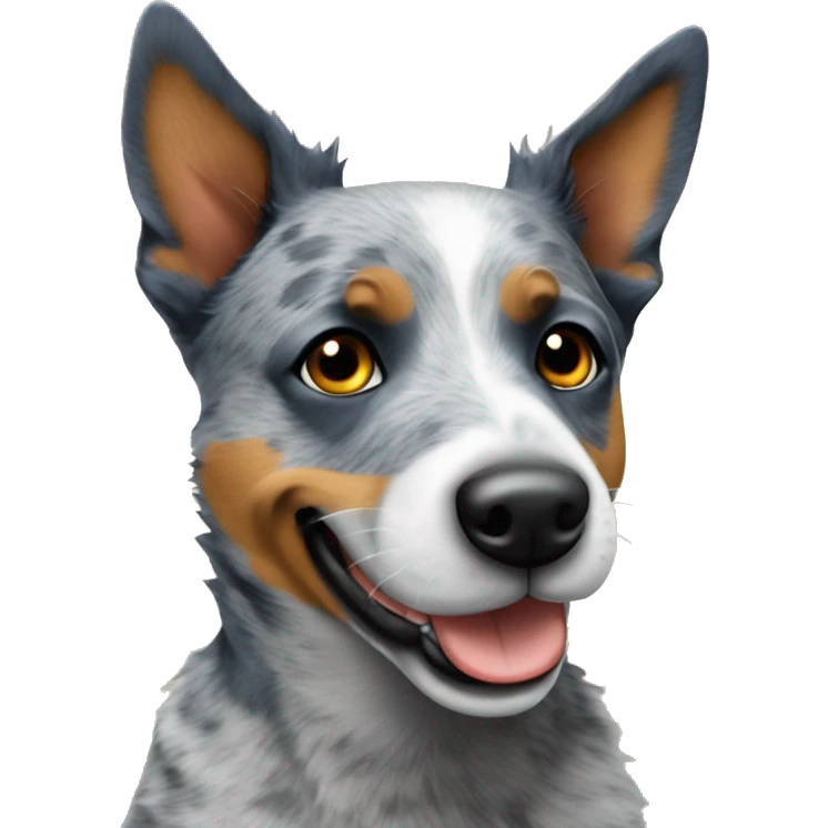 Blue heeler funny emoji