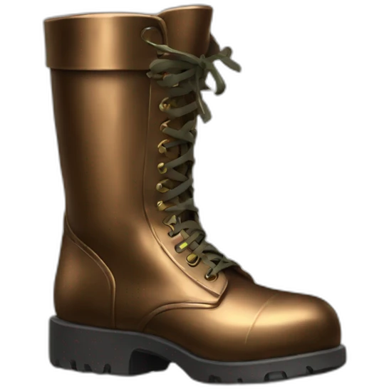 bronze army boot emoji