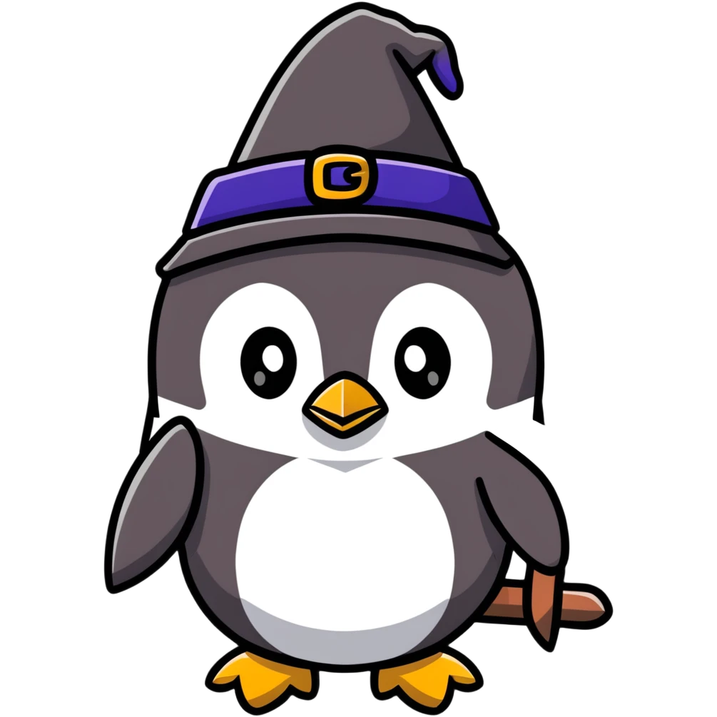 penguin wizard emoji