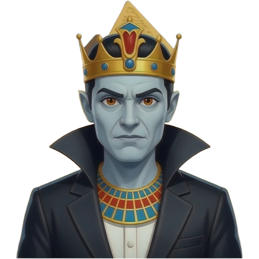 vampire egypt no crown or hat emoji