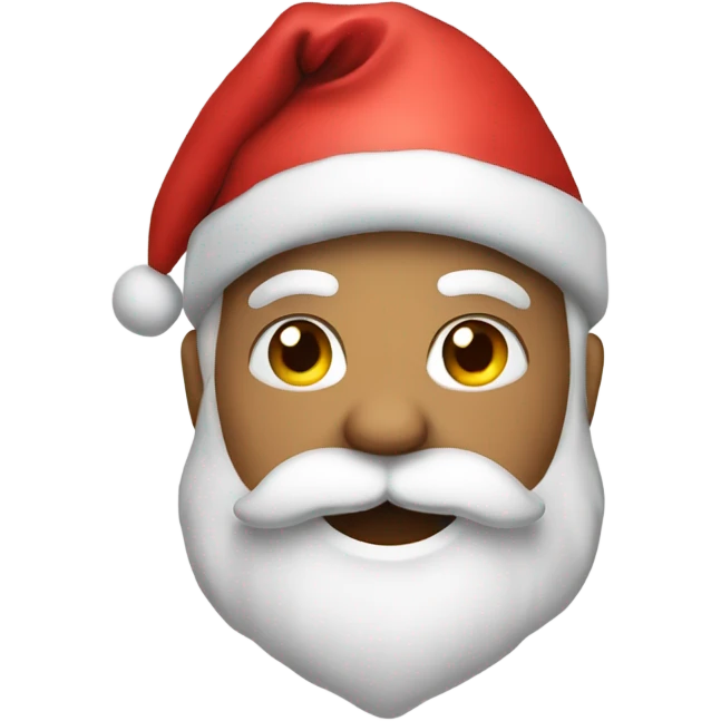 Santa Claus with a love heart emoji