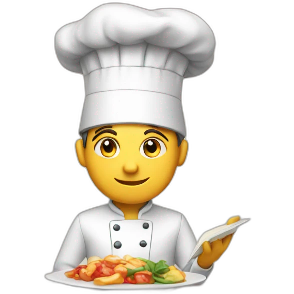 reading cooking chef emoji