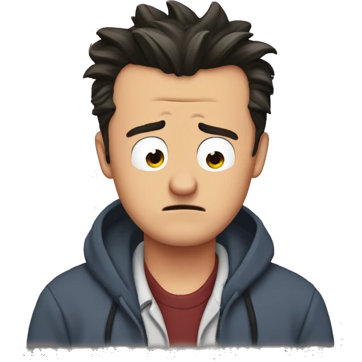 Chandler Bing crying emoji
