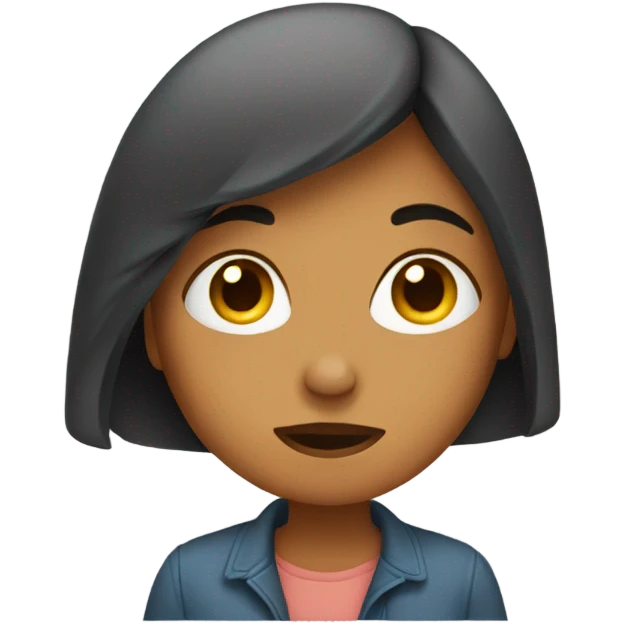 Shy woman emoji