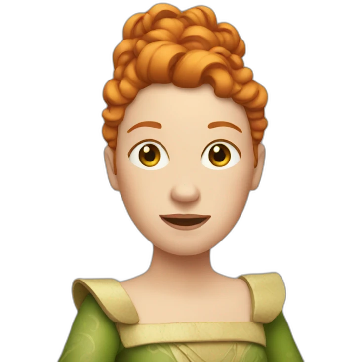 Ginger queen emoji