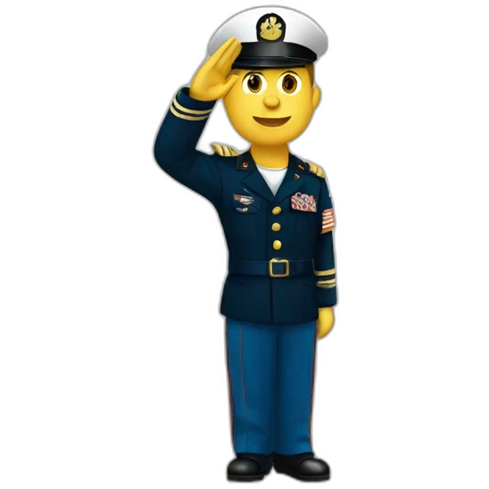 Marine saluting emoji