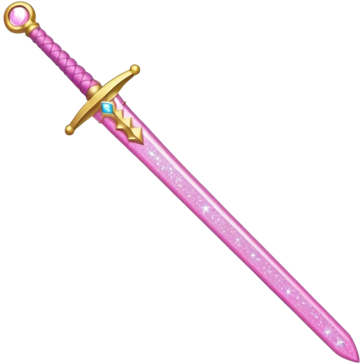 Glitter Sword Pink emoji