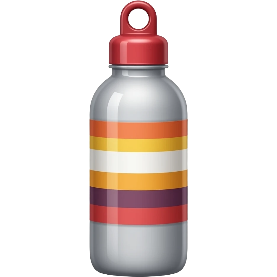 vibrant color water bottle emoji