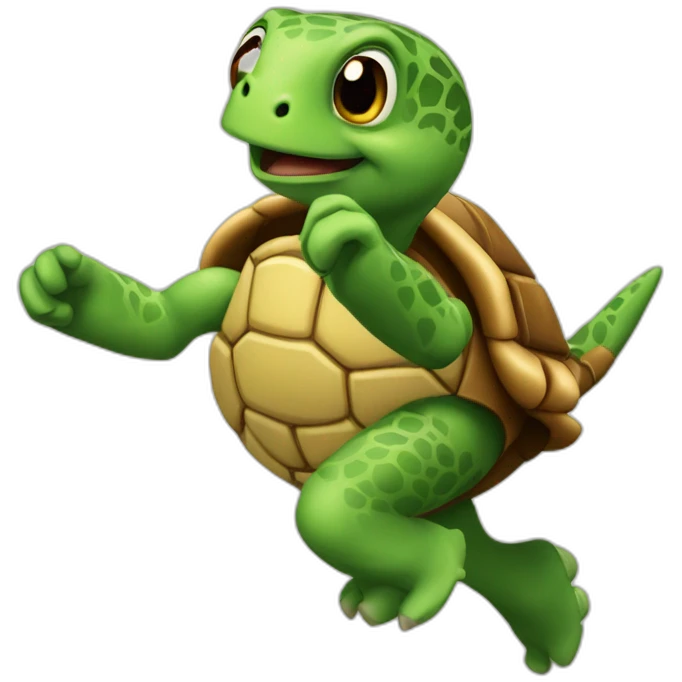 Tortugas corriendo  emoji