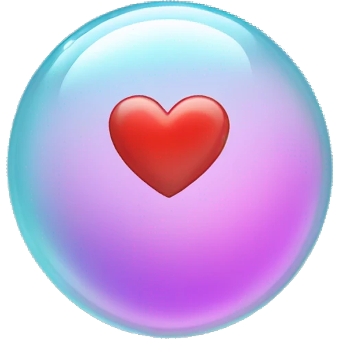 heart in a bubble emoji