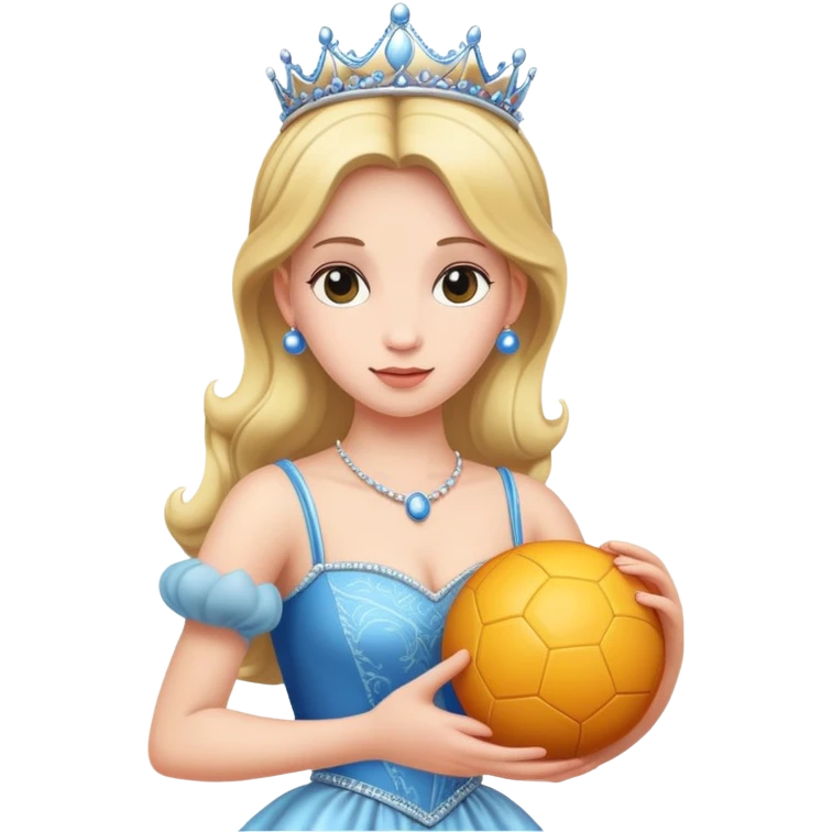 A princess with a ball on her back emoji