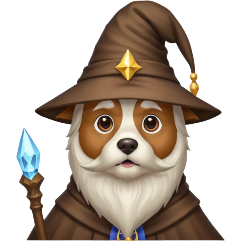 Dog wizard emoji