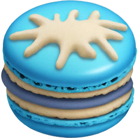 Blue macaroon  emoji