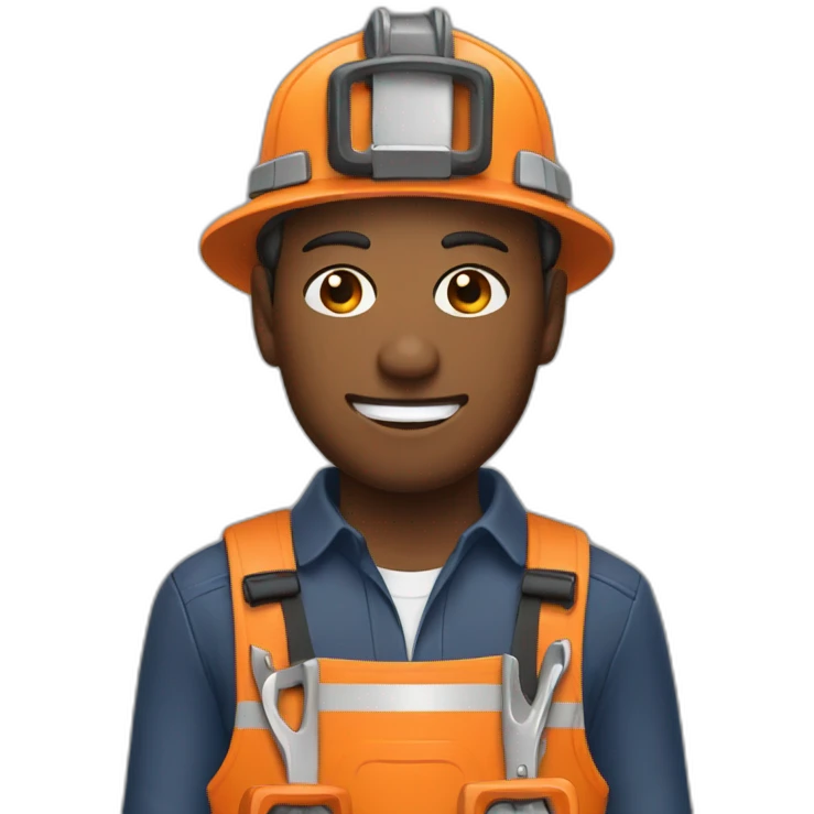 man with chainsaw hat emoji
