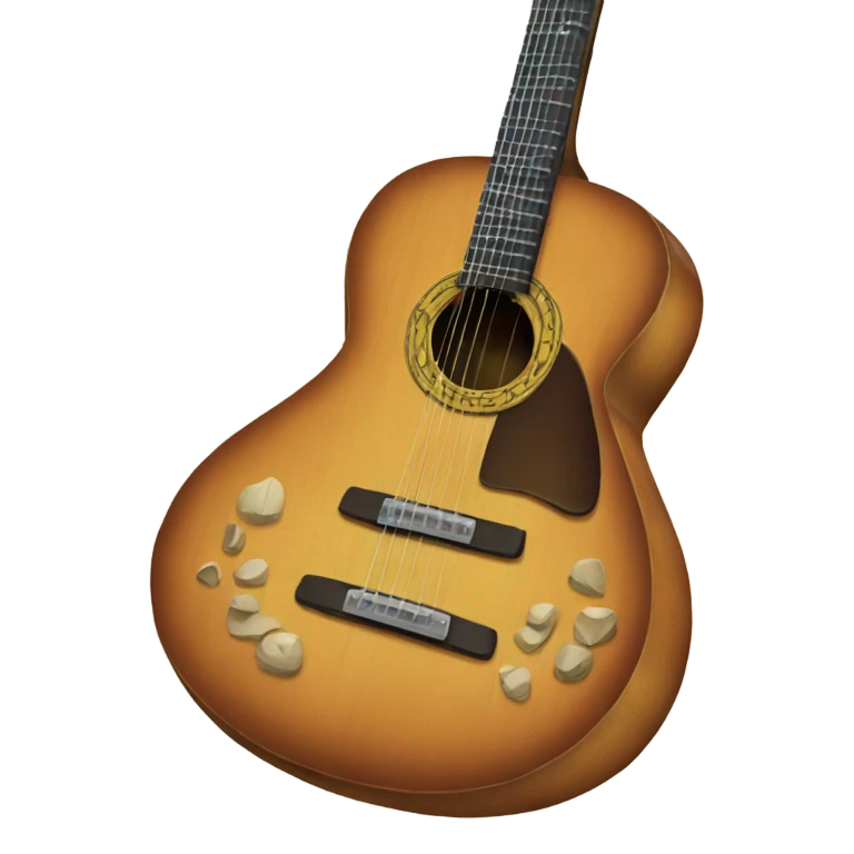 Classic guitar emoji
