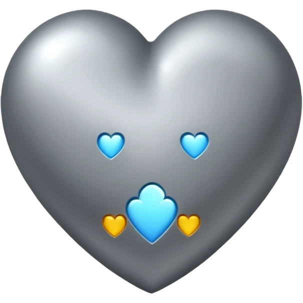 Coração cinza  emoji