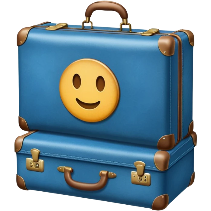 Blue suitcase emoji