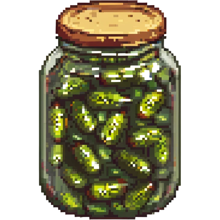 a jar of pickles emoji