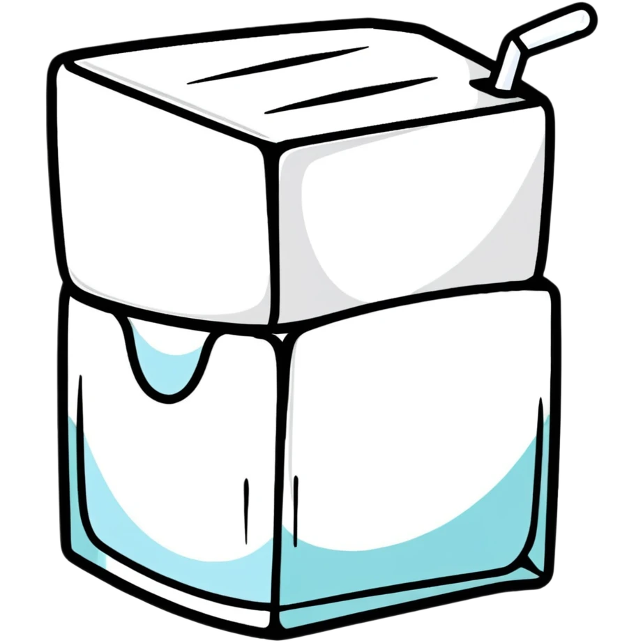 two sugar cubes emoji