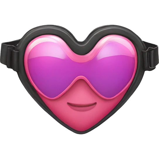 Heart shaped goggles  emoji
