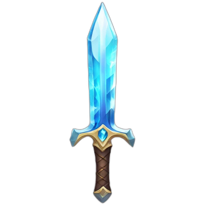 magical crystal sword  emoji