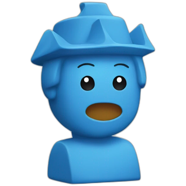 Blue meeple emoji