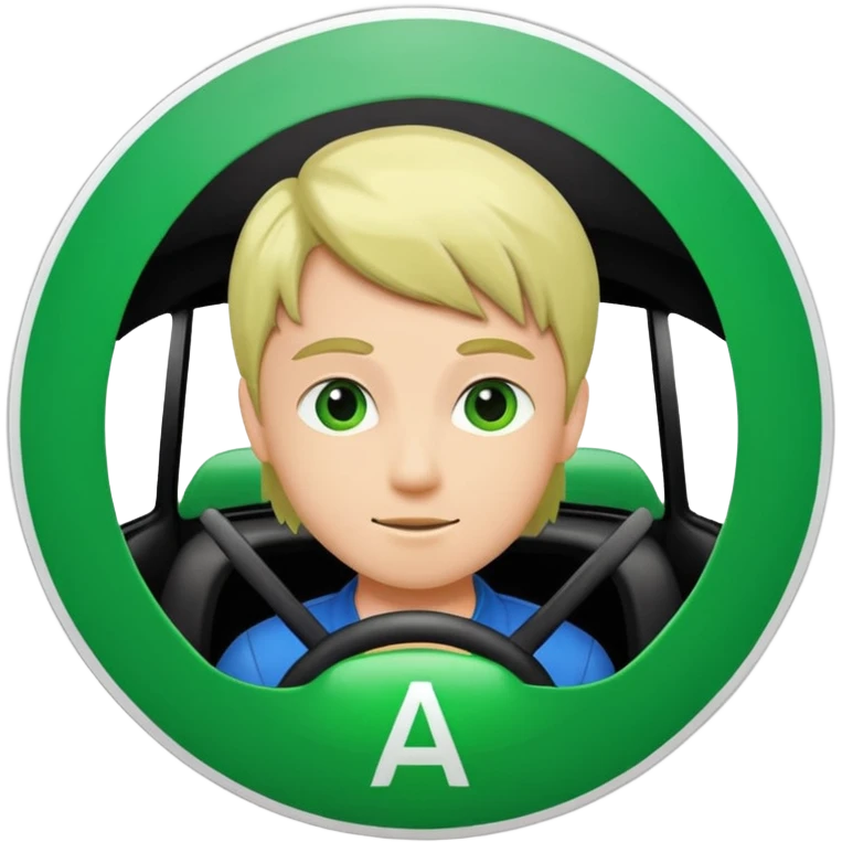 Jeune permis le A de jeune conducteur genre le petit rond  emoji