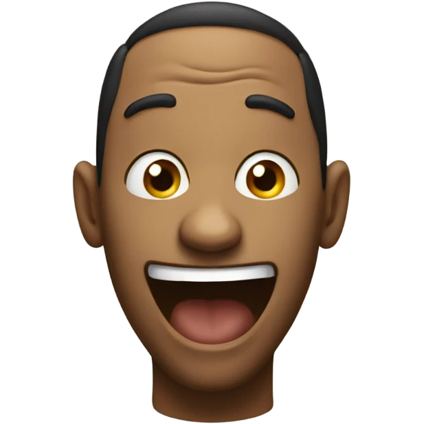 Funny face emoji