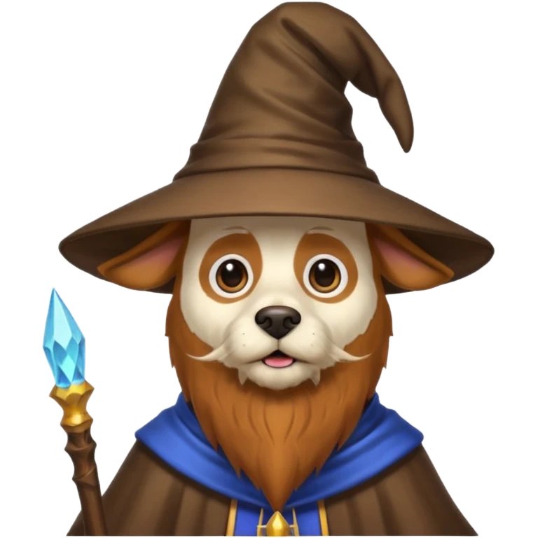 Dog wizard emoji