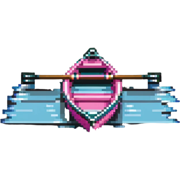pink rowing boat emoji