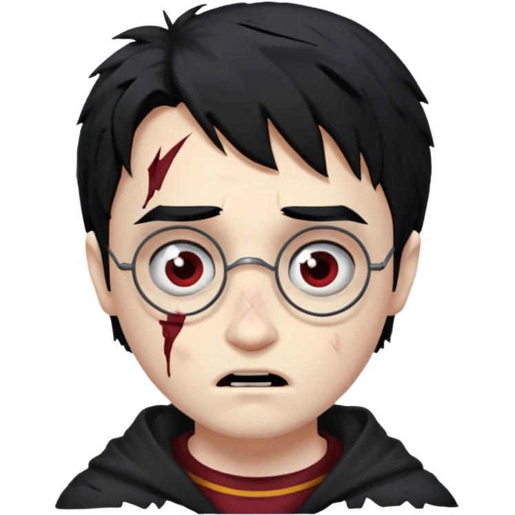 Harry Potter beaten up emoji