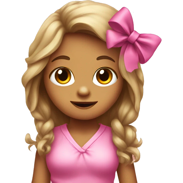 Girl Bigfoot. Wearing pink bow emoji