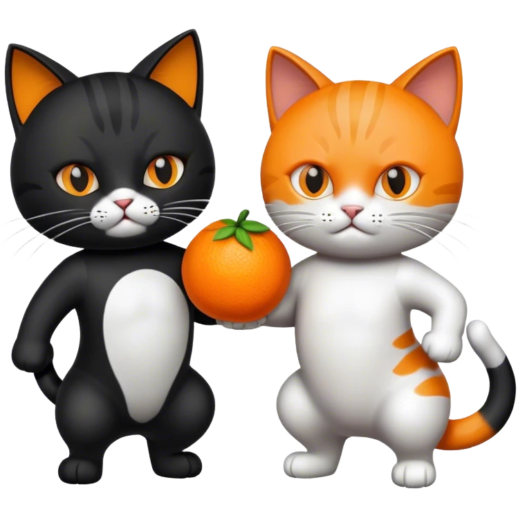 Cats at war emoji