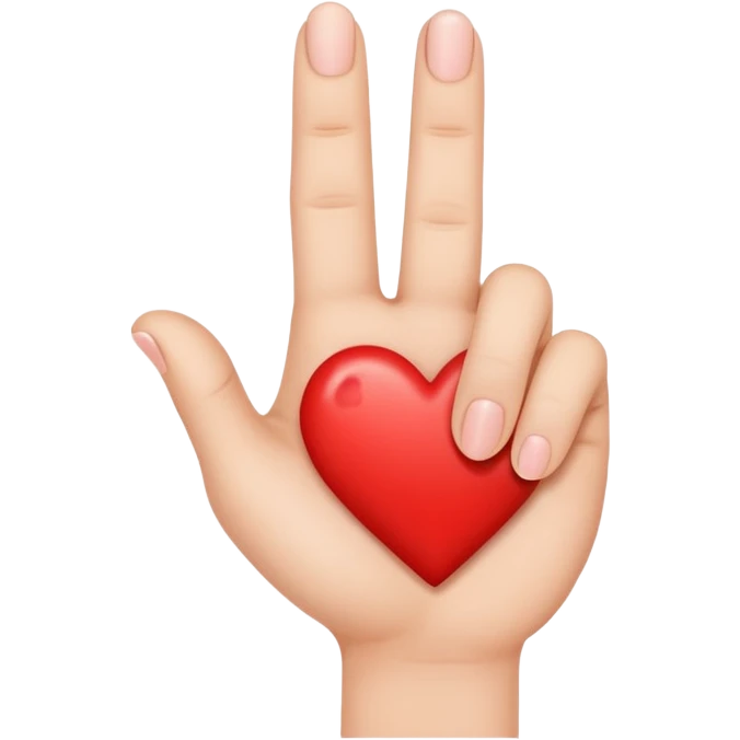 Make a finger heart emoji