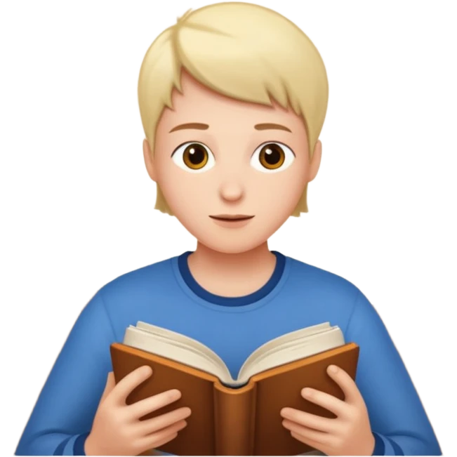 person reading a book emoji