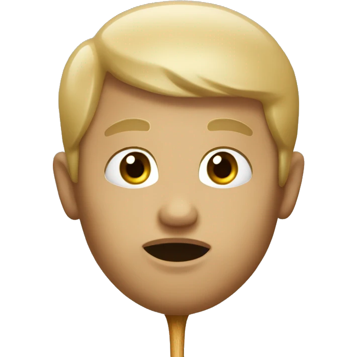 Beige sucker emoji