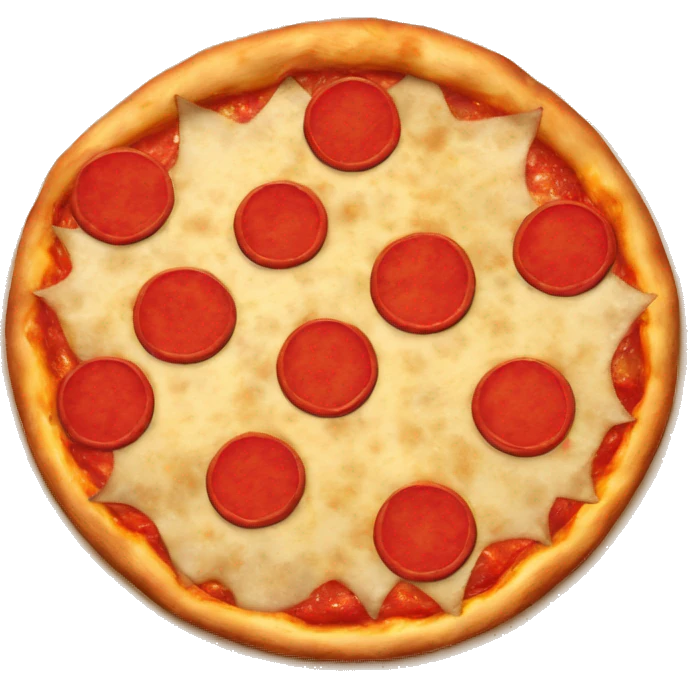 A hot pizza  emoji