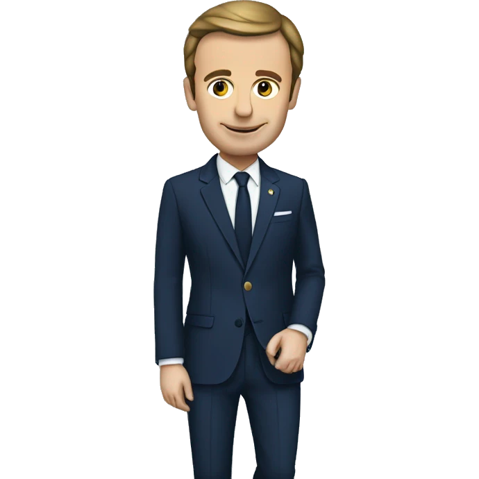 Macron qui boit de l’eau emoji