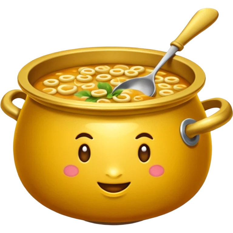 haz una olla de comida llena de lingotes de oro emoji