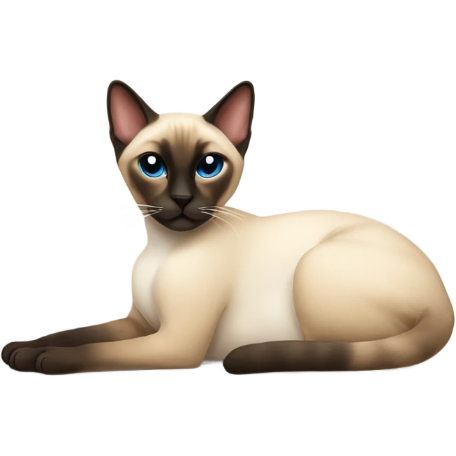 siamese cat laying down emoji