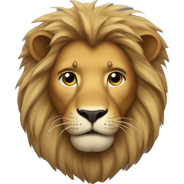 Lion with a hair cut  emoji