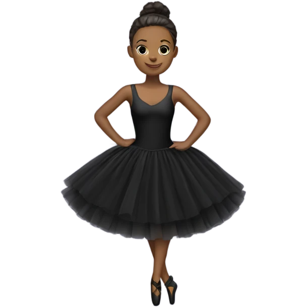 black Ballerina dress emoji