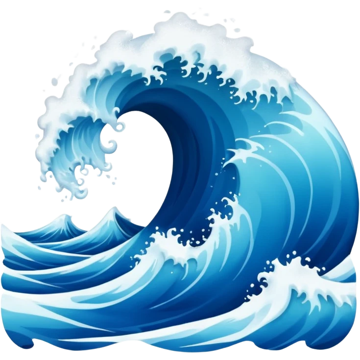 crashing sea wave emoji